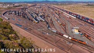 Exploring Above BNSF Barstow Yard Operations