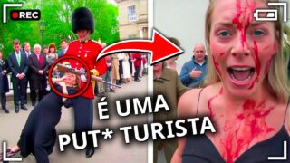 17 IDIOTAS QUE IRRITARAM GUARDA REAL E SE DERAM MAL