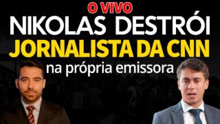 Nikolas DESTRÓI jornalista da CNN Ao VIVO na própria emissora