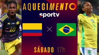 COLÔMBIA X BRASIL | AQUECIMENTO AO VIVO | COPA AMÉRICA FEMININA DE FUTEBOL 2025 | #live | sportv