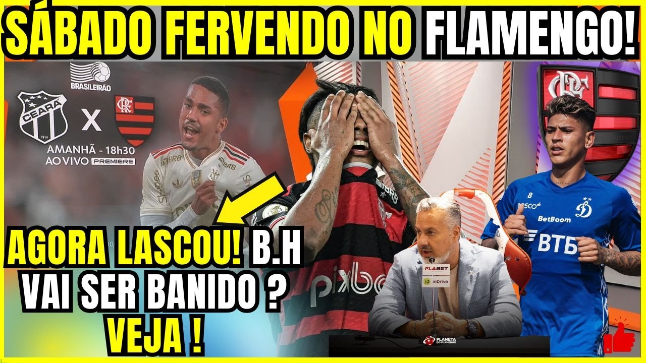 GLOBO ESPORTE DE HOJE | FLAMENGO X CEARÁ NOVIDADES NA ESCALAÇÃO | B.H DENUNCIADO! NOTICIAS FLAMENGO!