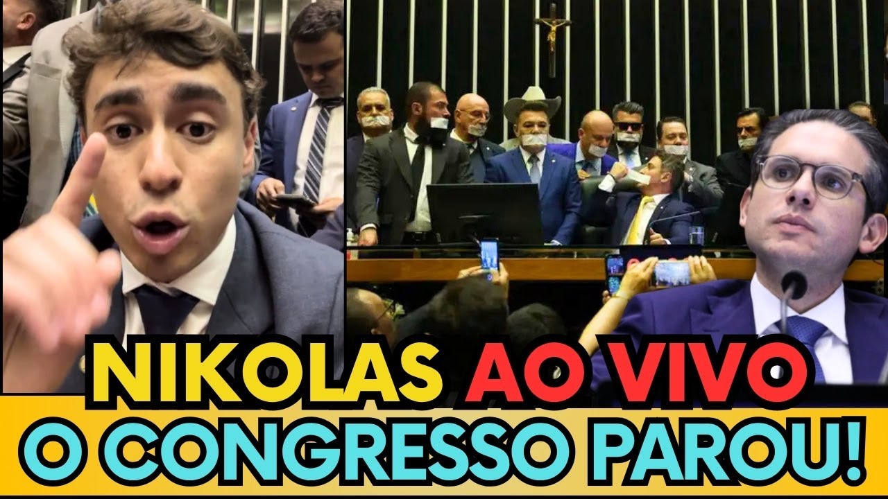 🛑 AO VIVO NIKOLAS FERREIRA – HUGO MOTTA QUER CASSAR BOLSONARISTAS POR 6 MESES E O CONGRESSO PAROU!