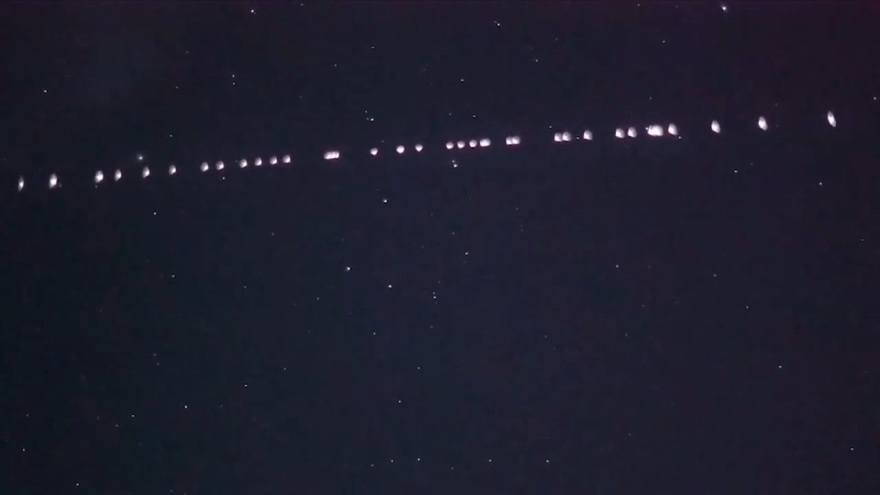 Starlink: entenda o rastro de luzes avistado no fim de semana
