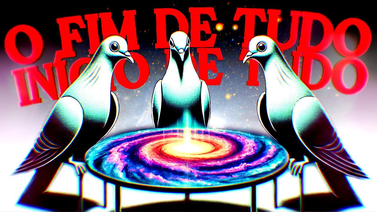 Três pombas discutem no fim do universo.