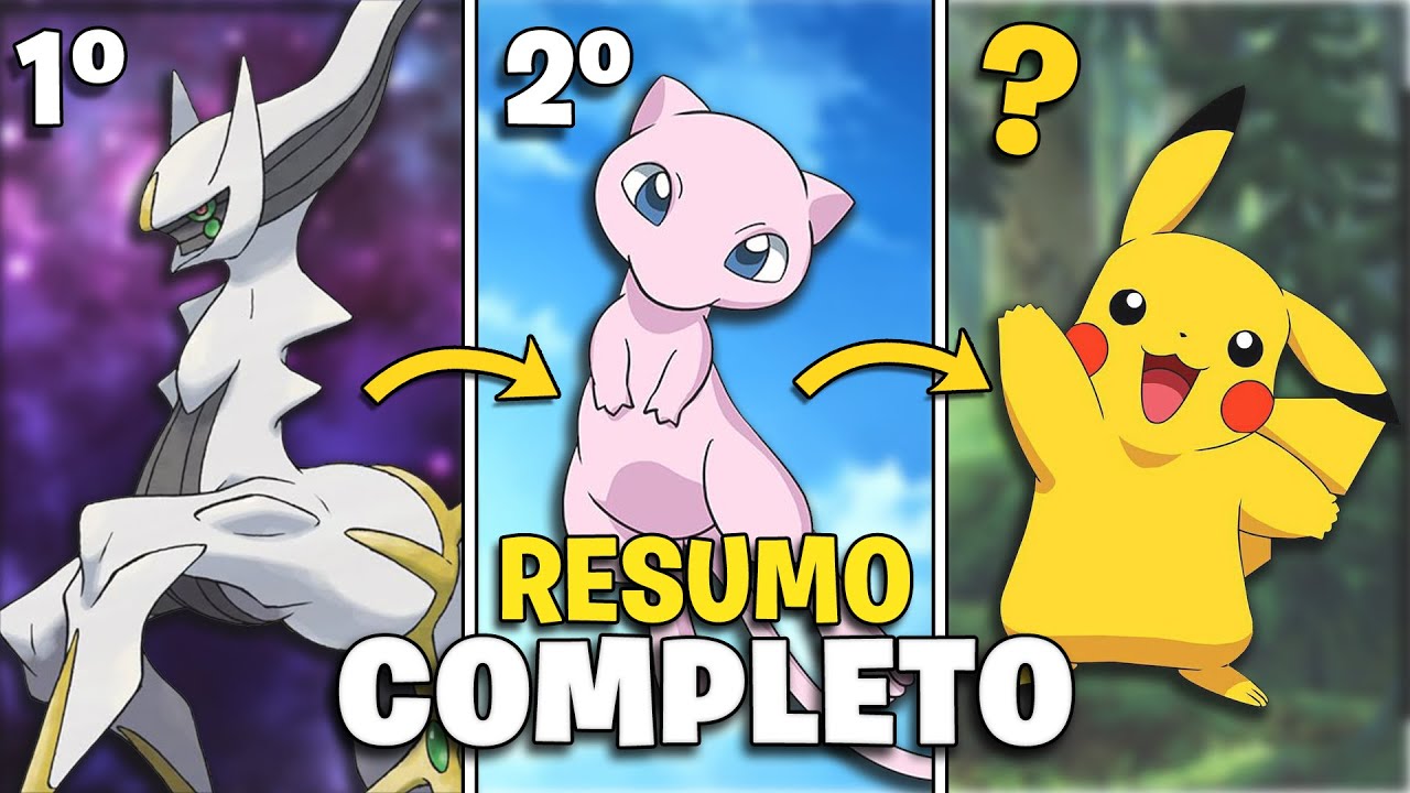 Resumo de POKÉMON | A História Mitológica EM Ordem Cronológica
