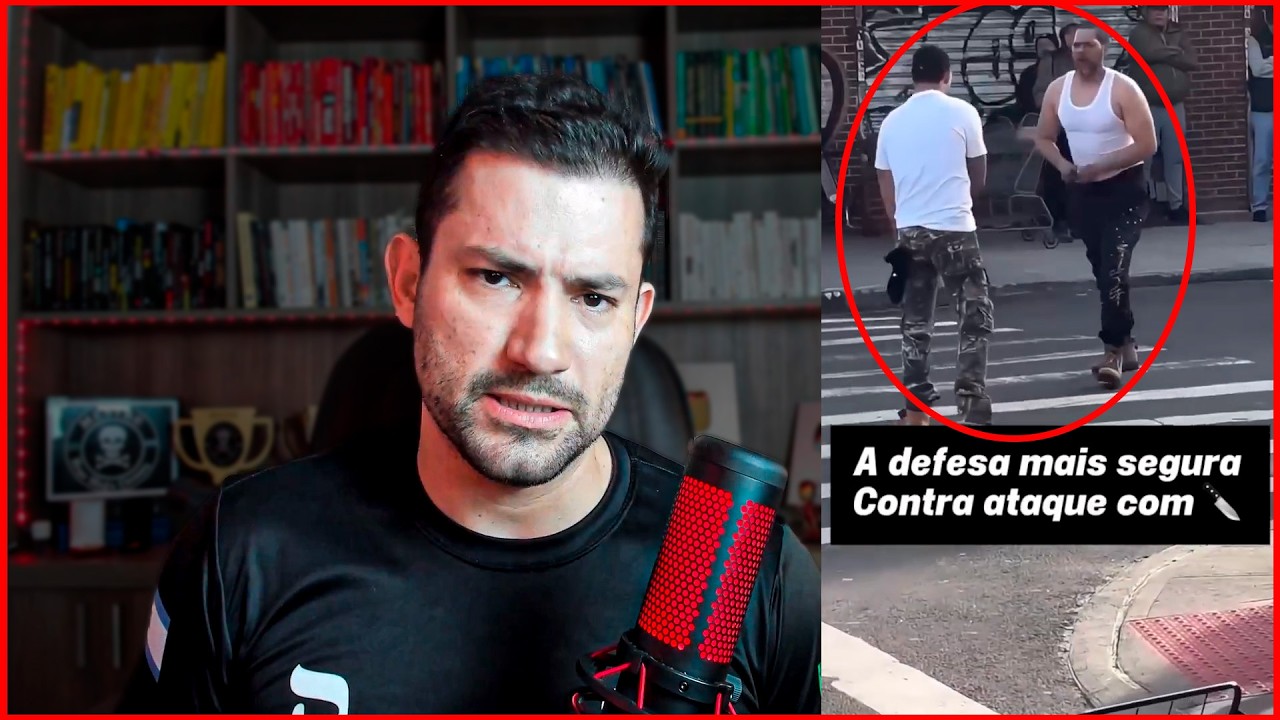 REAGI À MELHOR DEFESA CONTRA FACA e ENSINEI o QUE FAZER quando NÃO dá pra FUGIR! 🔪