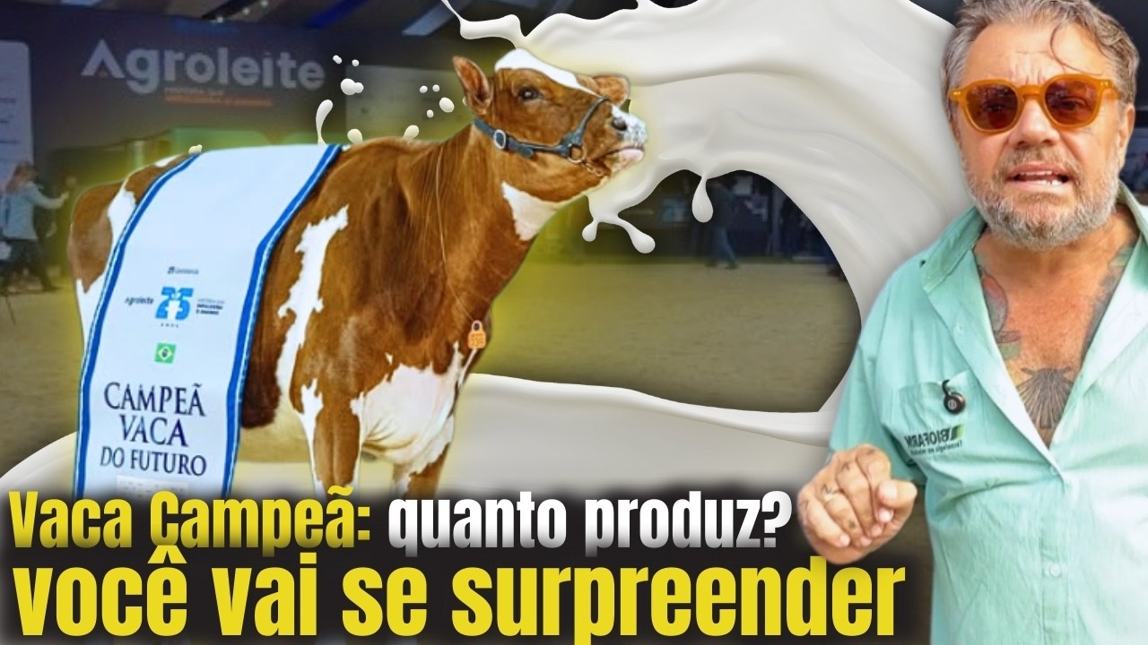 VACA CAMPEÃ NA AGRO LEITE: ORDENHA ROBOTIZADA, VACAS DE ELITE E BEM-ESTAR ANIMAL! 🐄🤖