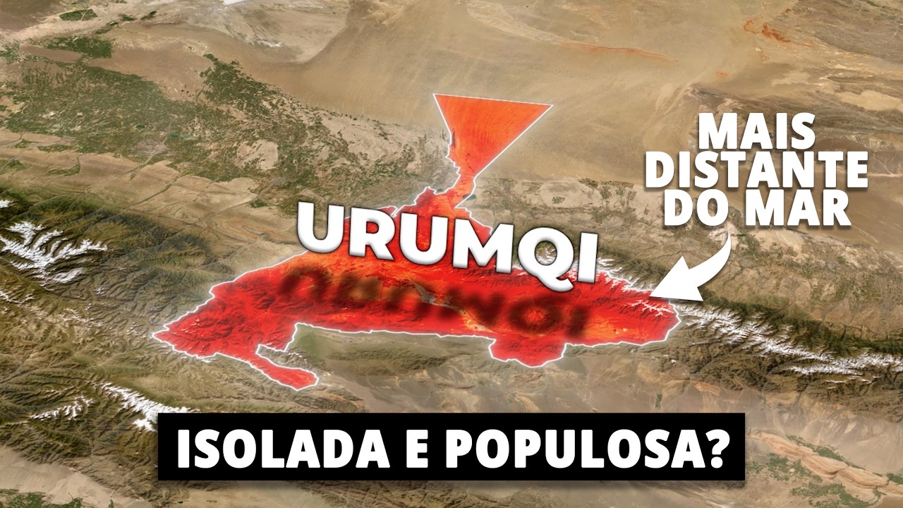 Por que a Cidade MAIS ISOLADA é TÂO Populosa? A Enorme População de Urumqi