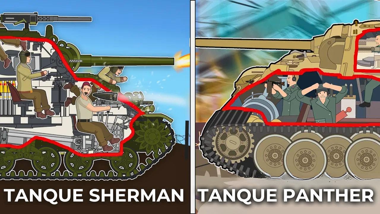 Tanque M4 Sherman VS Pantera