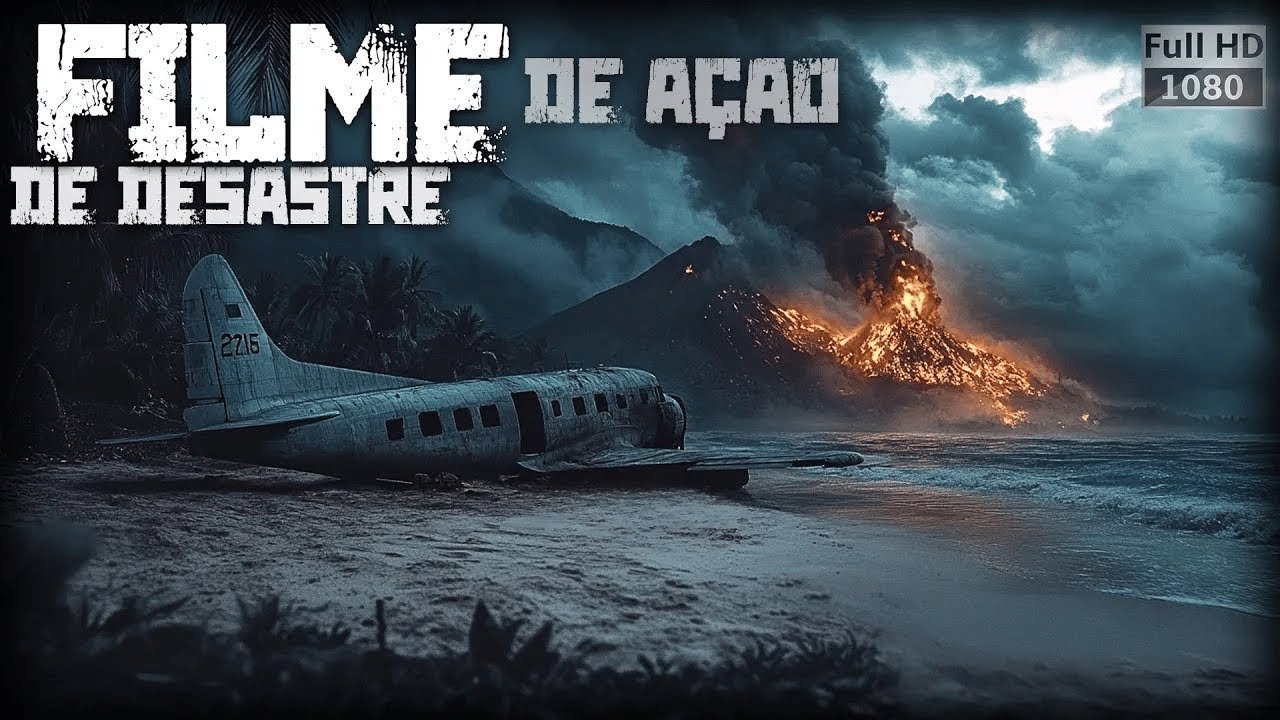 O vôo se transformou em um desastre. Filme de ação, aventura e suspense em português HD
