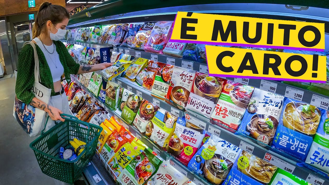 Como é um supermercado na COREIA DO SUL?