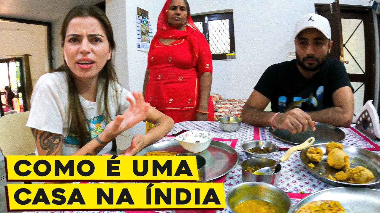 ALMOÇAMOS NA CASA DE UMA FAMÍLIA INDIANA