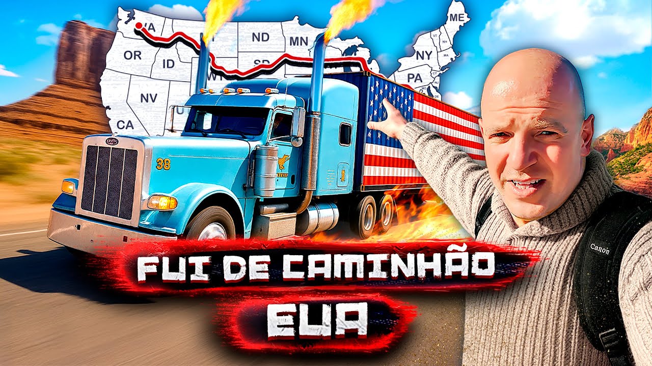 Deixei Tudo Pra Trás e Cruzei os EUA de Caminhão — Minha Viagem Mais Louca
