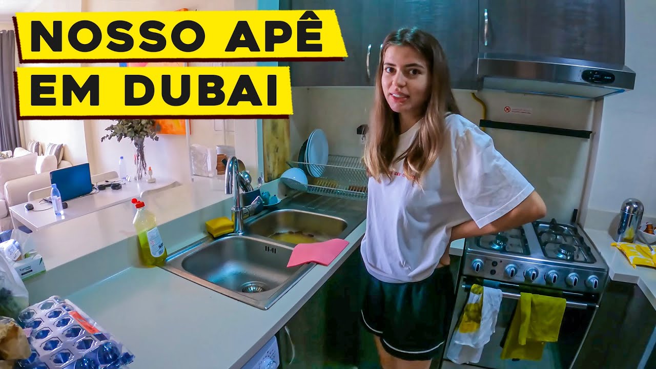 COMO MORAMOS DE GRAÇA EM DUBAI | Tour pelo apartamento