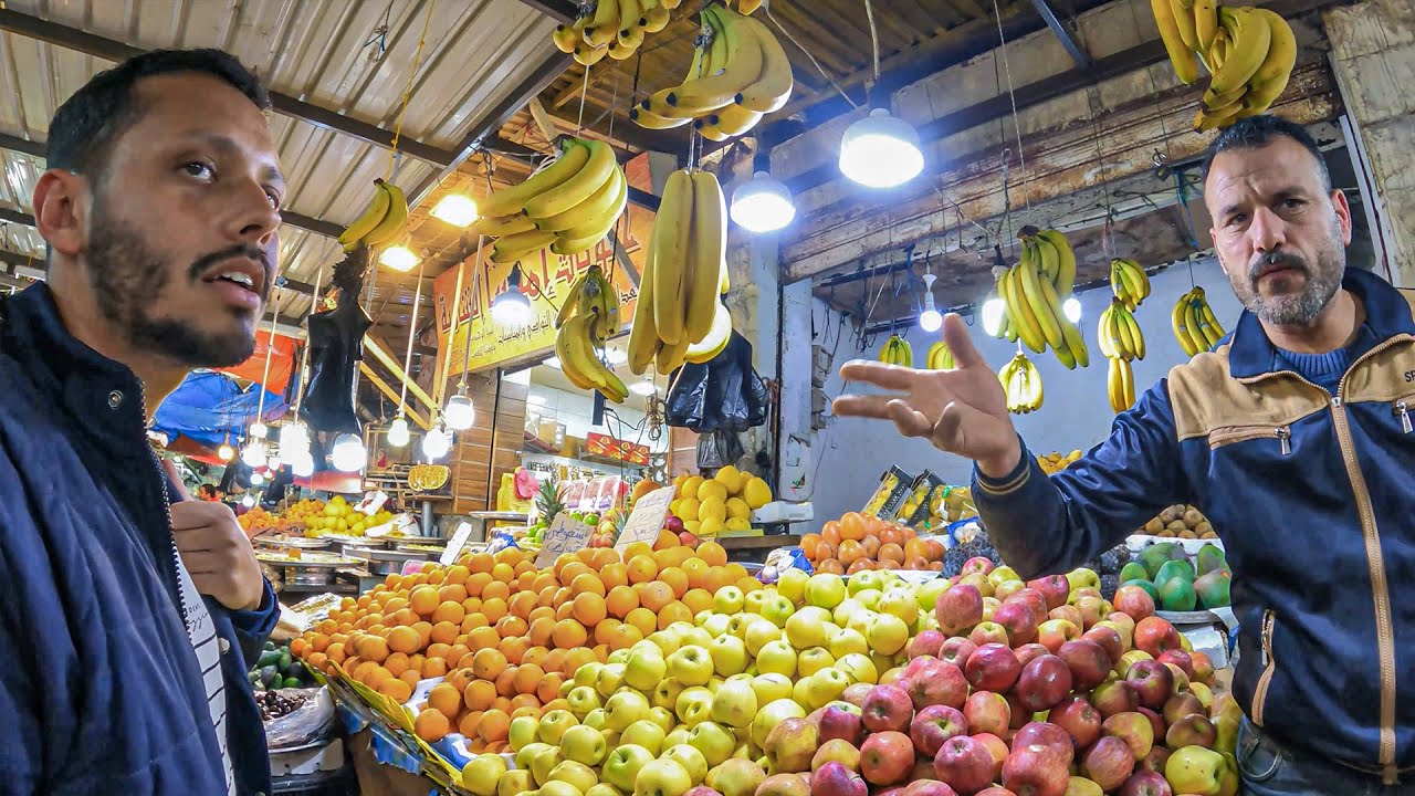 TURISTAS NÃO VISITAM ESSA FEIRA NA JORDÂNIA