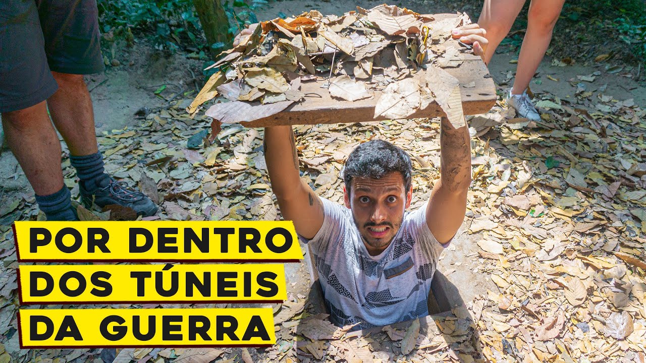 Entramos nos túneis da guerra do Vietnã