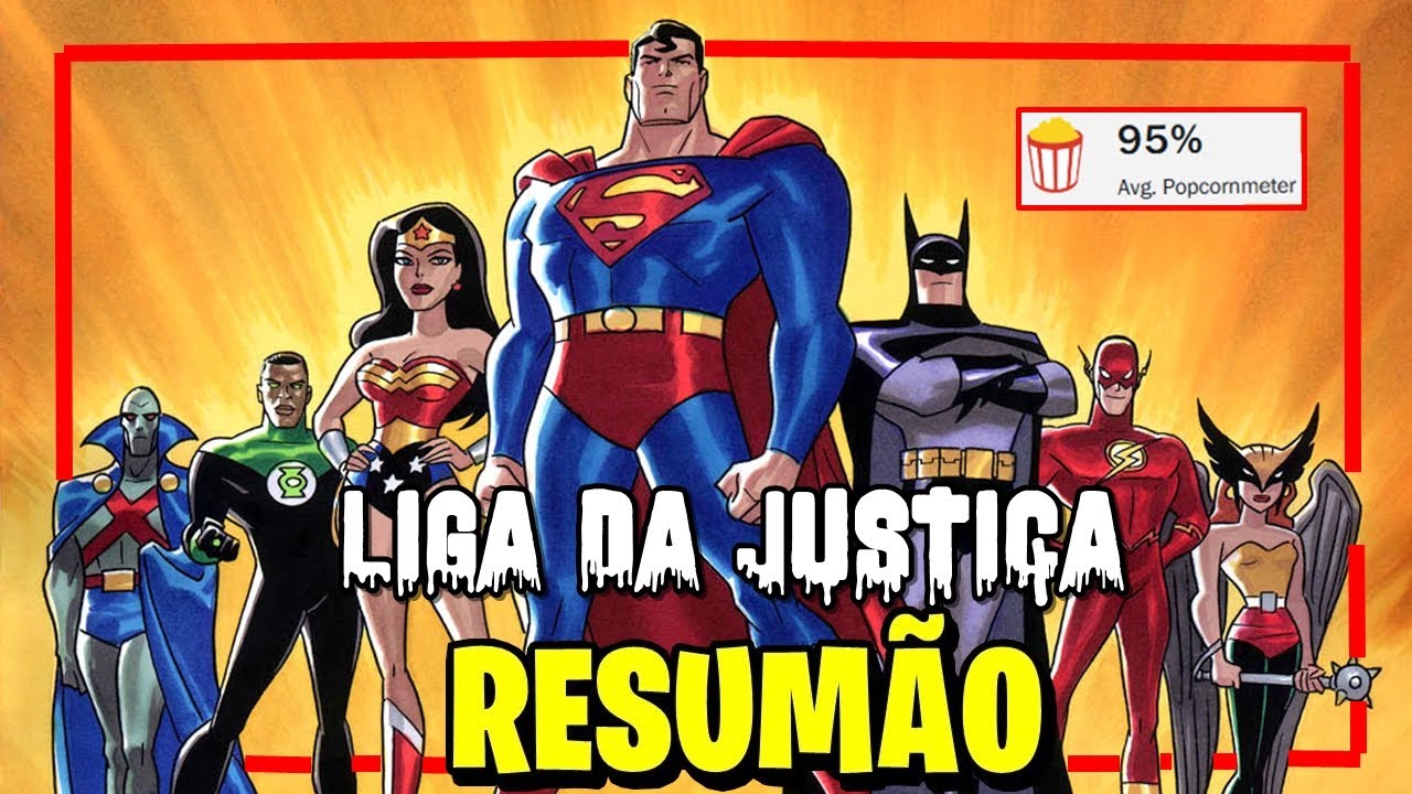 O INCRÍVEL Desenho da Liga da Justiça: A História em 1 Vídeo!