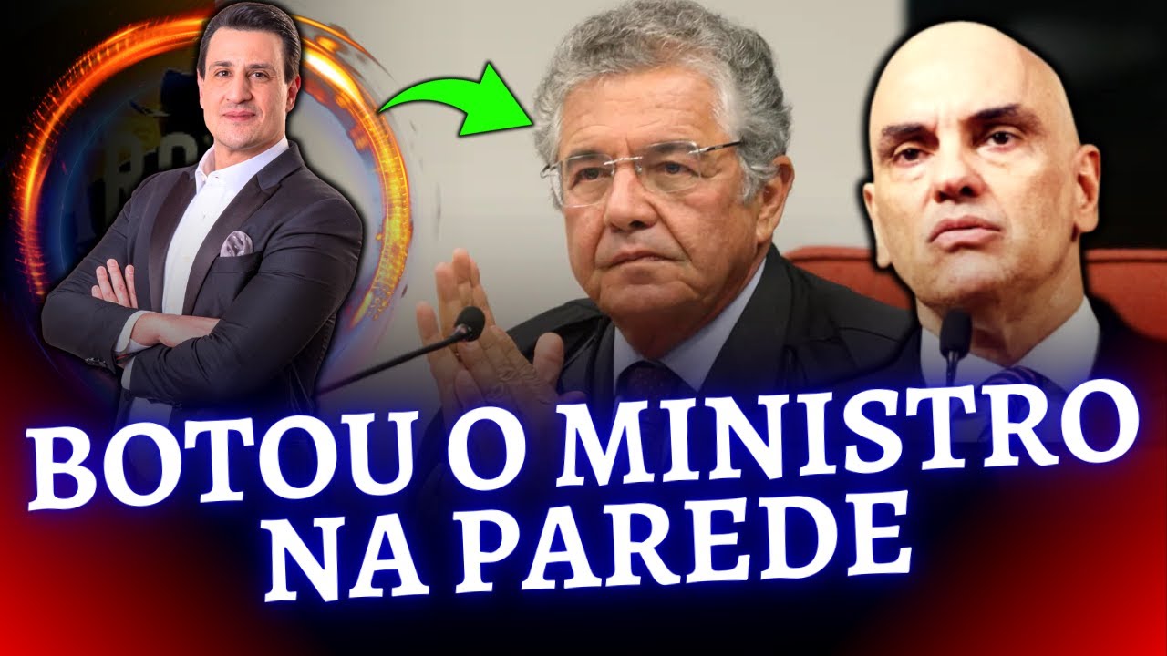 Pavinatto coloca ex Ministro do STF na parede e faz pergunta sobre Moraes