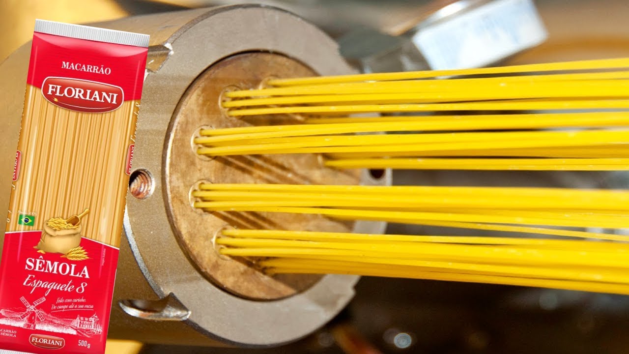 COMO O MACARRÃO É FEITO NA FÁBRICA | + de 1.400 TONELADAS DE ESPAGUETE por dia 🍝