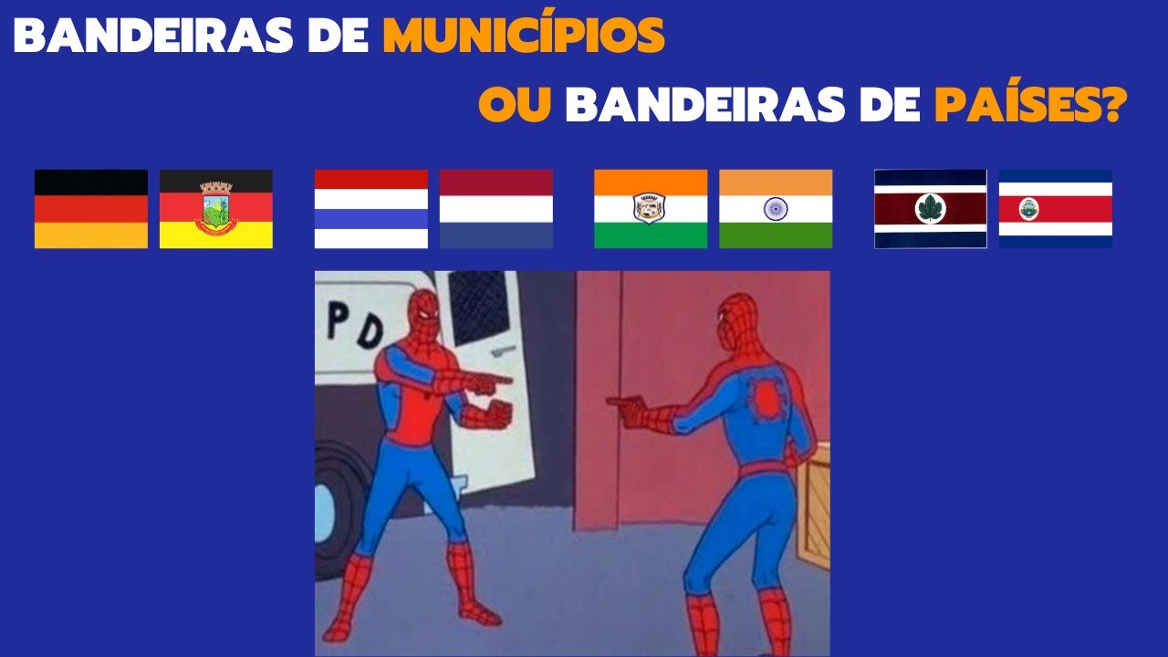 Bandeiras de MUNICÍPIOS que se parecem com bandeiras de PAÍSES