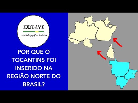 Por que o Tocantins foi inserido na Região Norte do Brasil?
