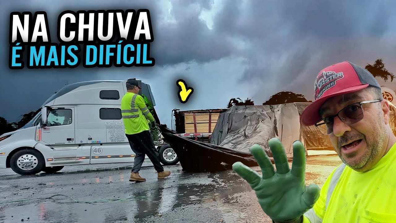 DESCARREGAR NA CHUVA É MUITO DIFÍCIL 😥😨