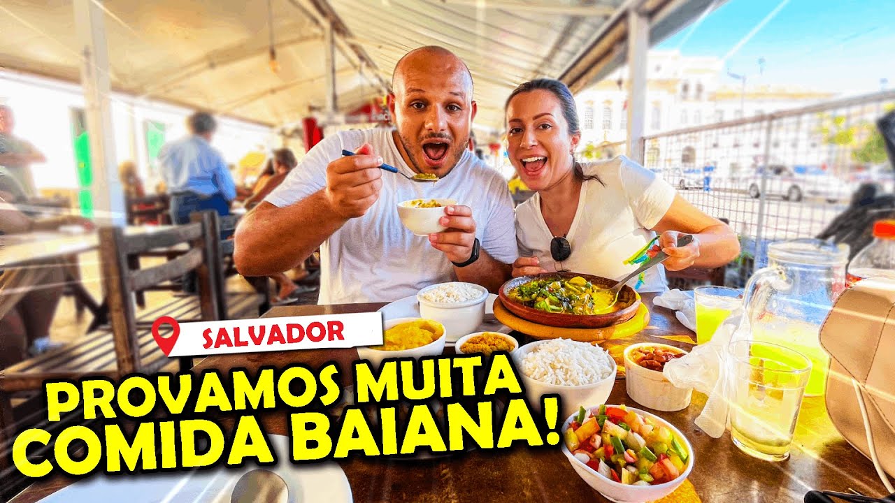 EGÍPCIO PROVA COMIDA BAIANA em SALVADOR! SERÁ QUE APROVAMOS? | Brasileira no Egito