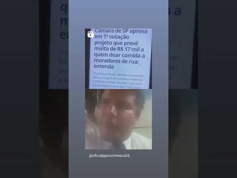 @RubinhoNunesSP patife criminalização das ações humanitária como a Cristo na calçada e missão ame