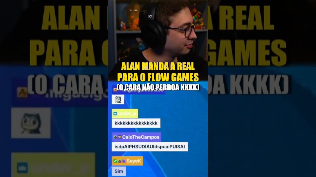 ALAN MANDA A REAL PARA O FLOW GAMES. 😂🤣😂 #twitch #alanzokaclips #flowgames #shorts