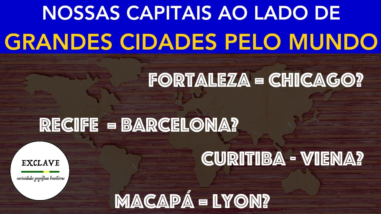 ARACAJU É DO TAMANHO DE ATENAS: comparando capitais brasileiras e grandes cidades do mundo