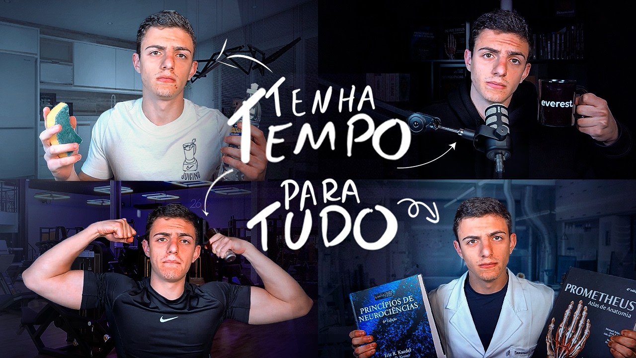 COMO EU TENHO TEMPO PRA TUDO (mesmo estudando medicina e trabalhando)