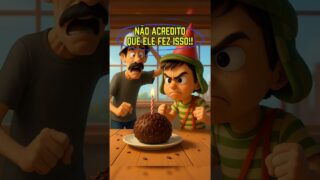 Chaves ganhou um bolo… e destruiu tudo! #ia #desenho #toons #animação