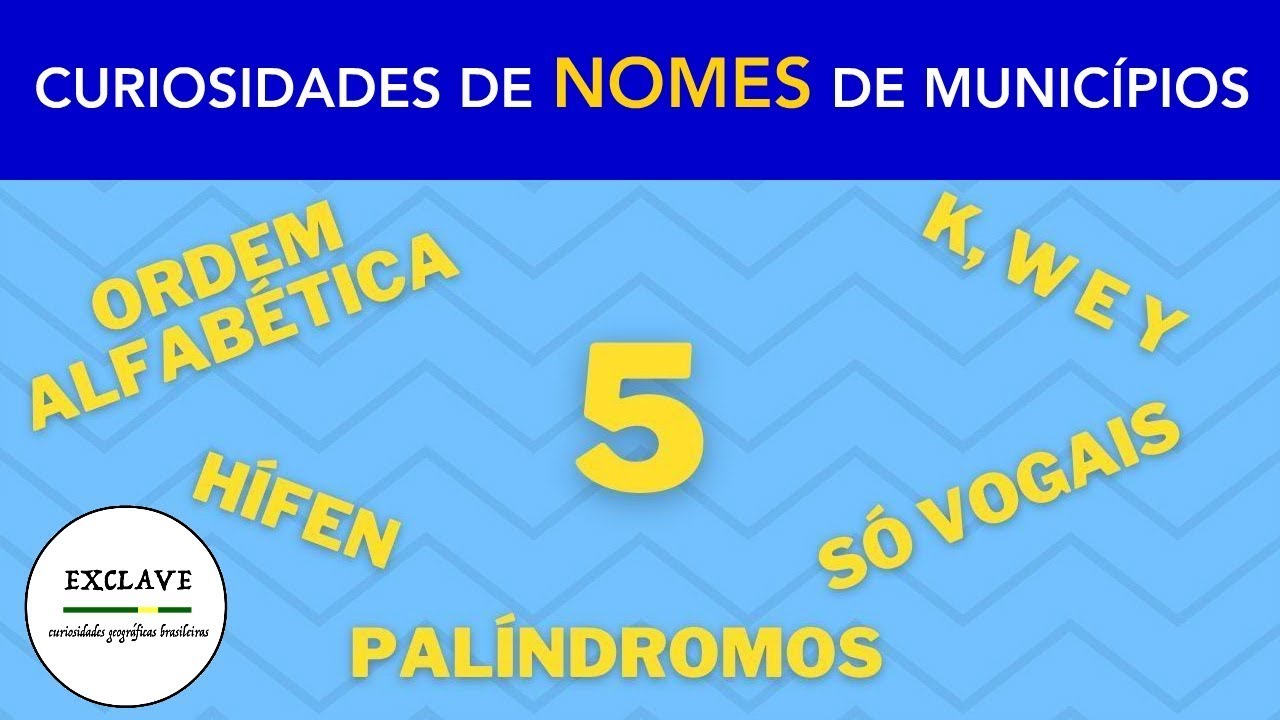 Cinco curiosidades sobre nomes de municípios no Brasil