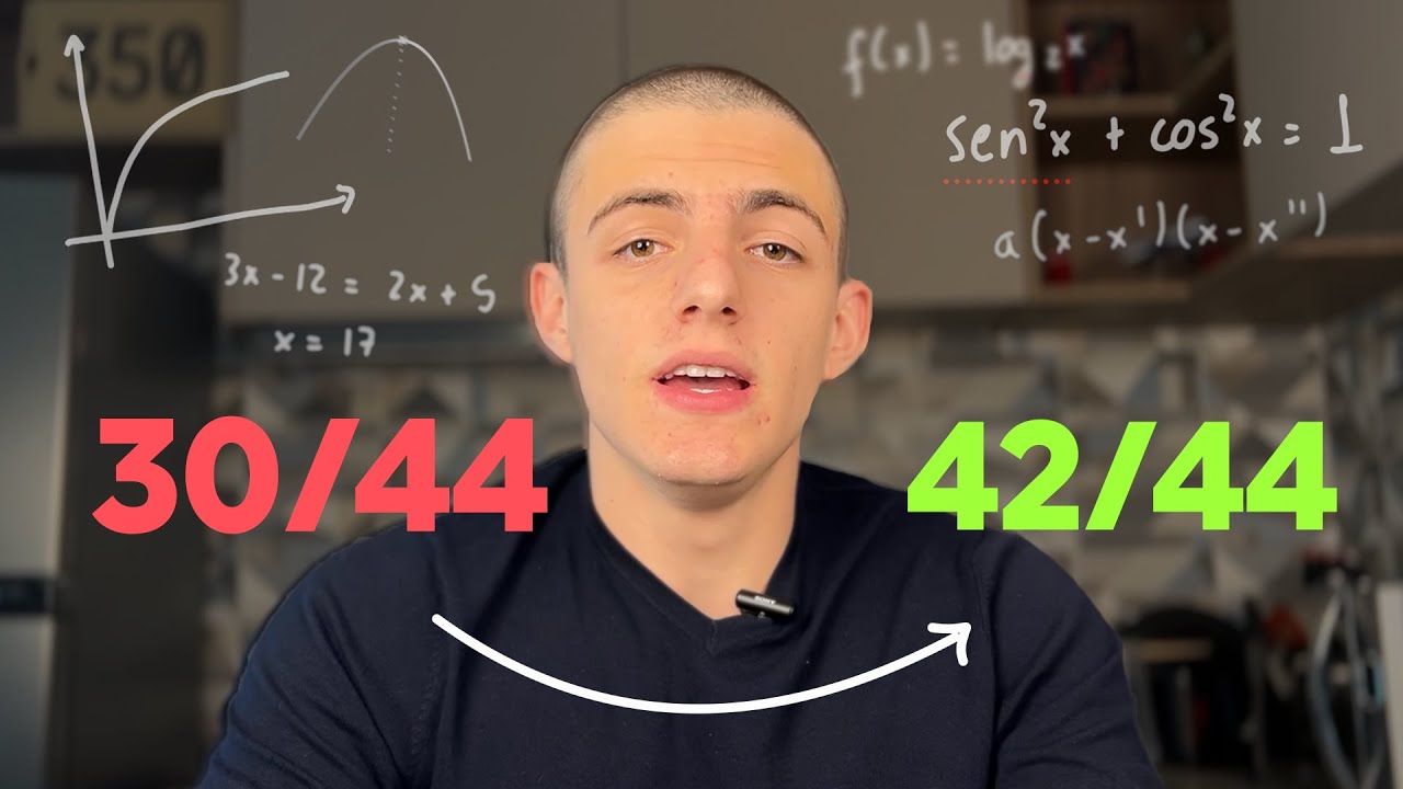 Como estudar (e destravar) MATEMÁTICA para o ENEM – EVOLUÍ de 30 para 42 acertos EM 1 ANO!