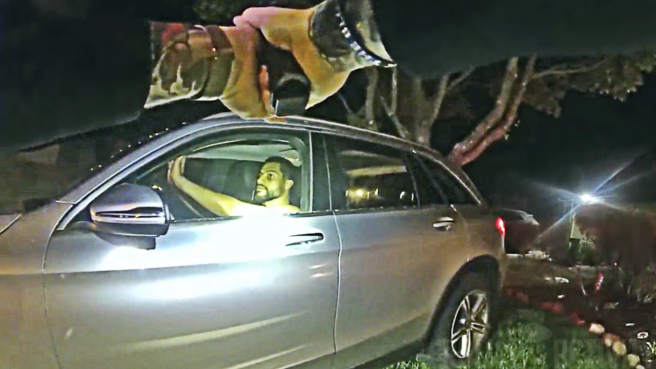Furious Suspect Uses Stolen SUV As Battering Ram Against Police