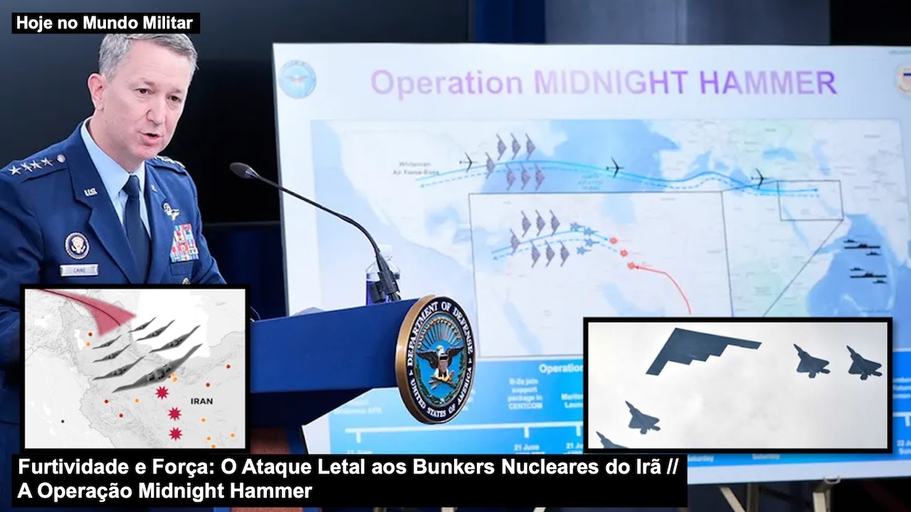 Furtividade e Força: O Ataque Letal aos Bunkers Nucleares do Irã – A Operação Midnight Hammer