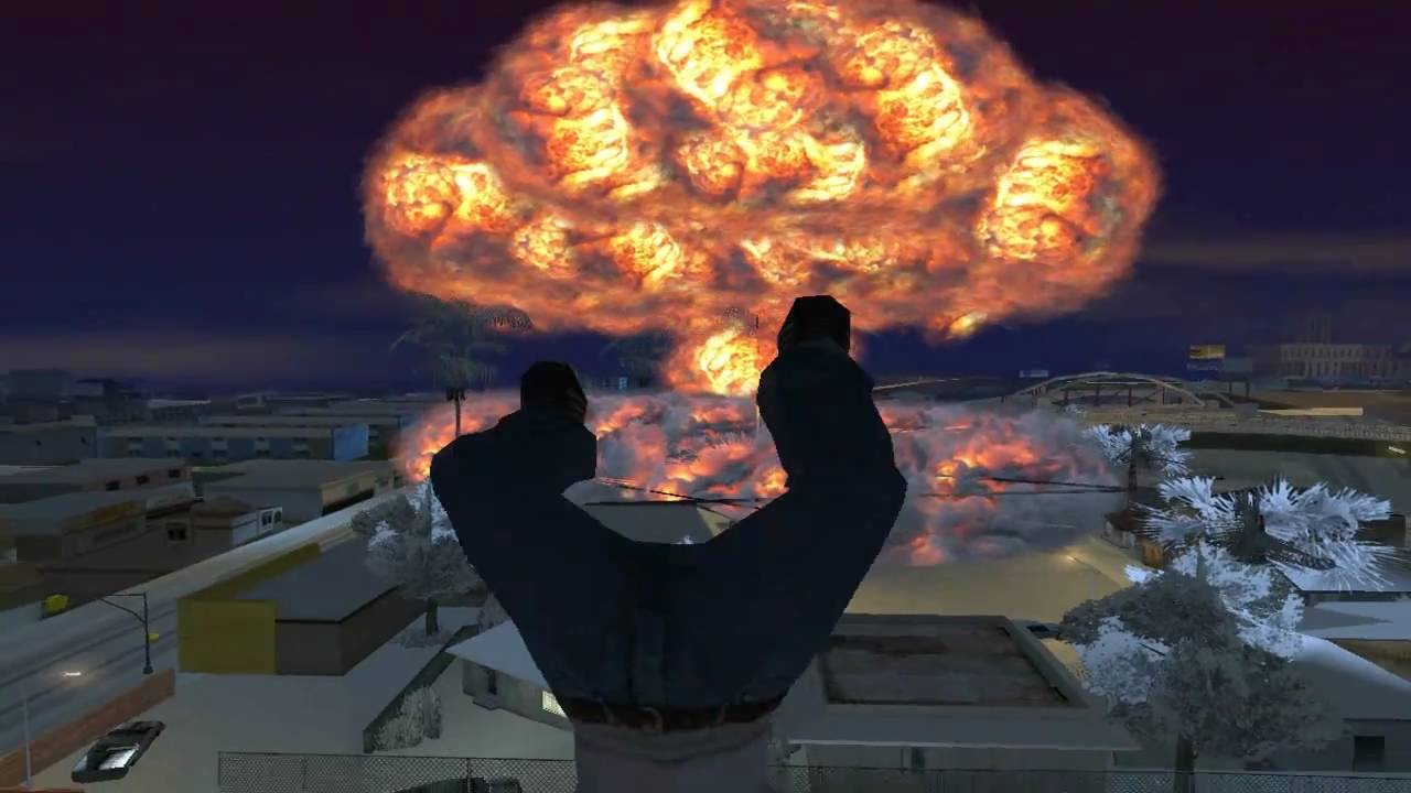 Gta San Andreas nuclear explosion