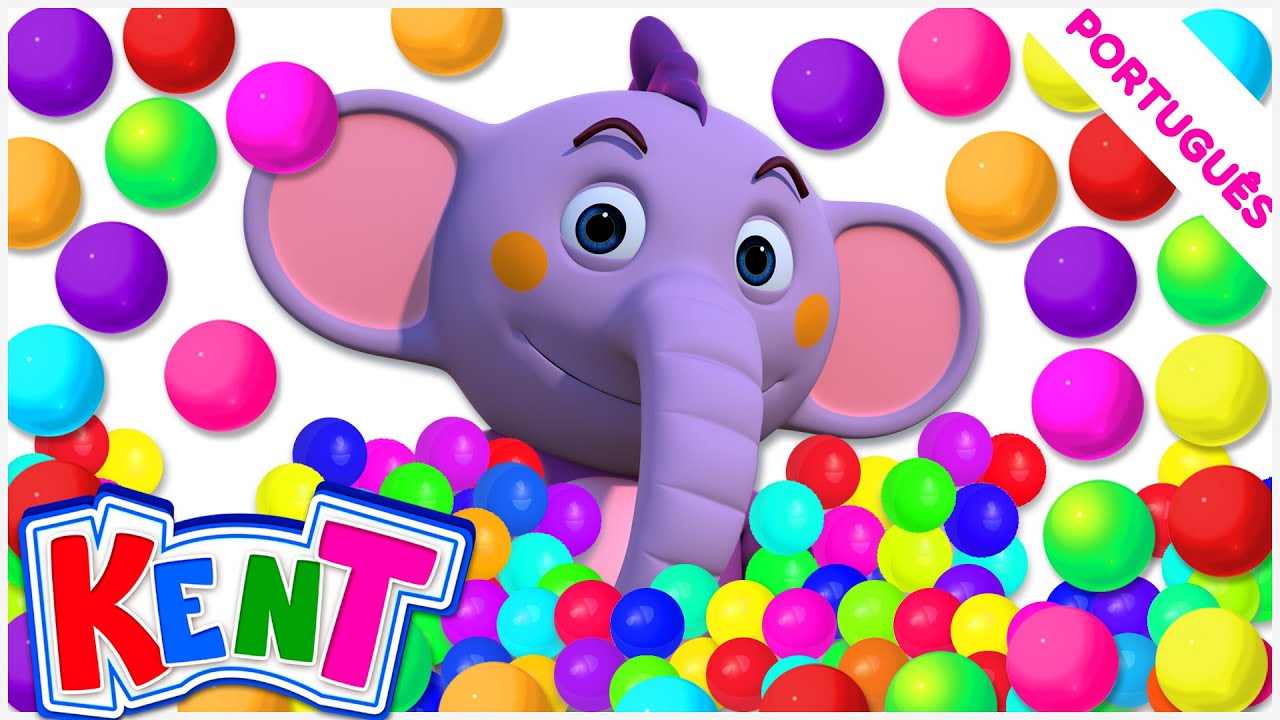 🔵 KENT O Elefante – Aprenda formas com Bolas | DESENHOS ANIMADOS para crianças
