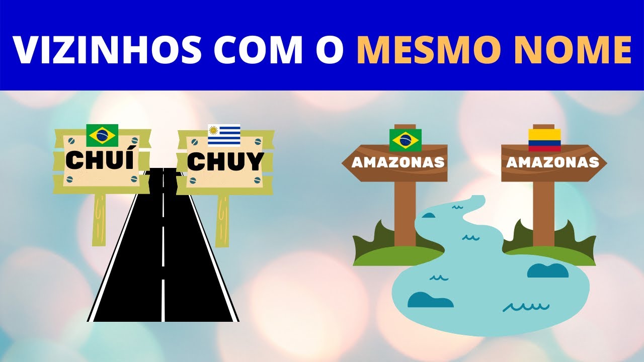 Lugares VIZINHOS e XARÁS: exemplos no Brasil e no mundo