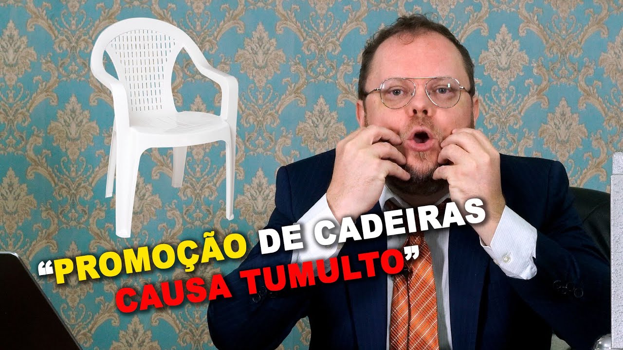 Promoção de Cadeiras de Plástico Causa Tumulto Na Loja do Vintão