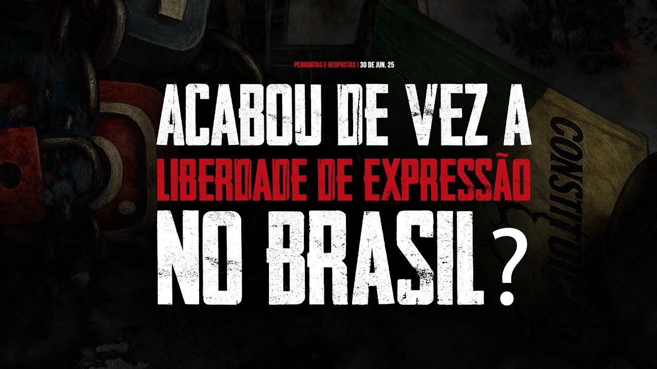 Q&A da Semana: Com a “regulação das redes”, a liberdade de expressão ACABOU no Brasil?