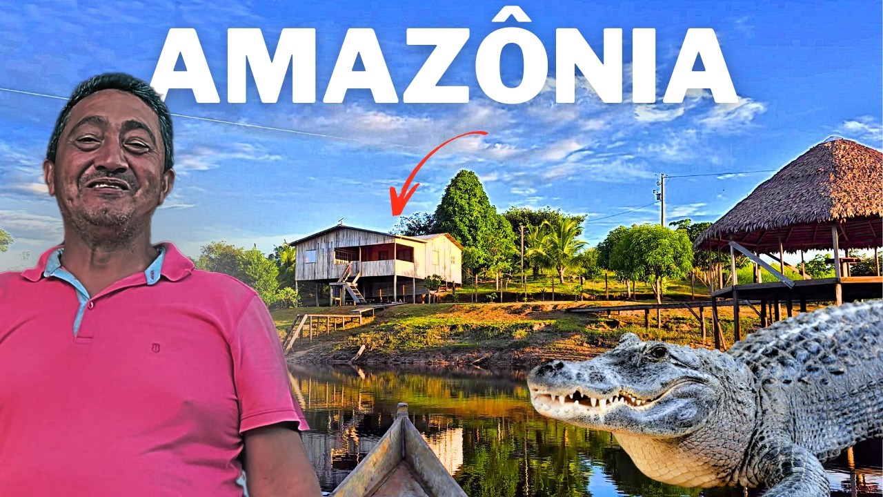 SOMENTE ELE e DEUS! Sozinho, CONSTRUIU tudo do ZERO e FEZ um VERDADEIRO PARAÍSO na AMAZÔNIA