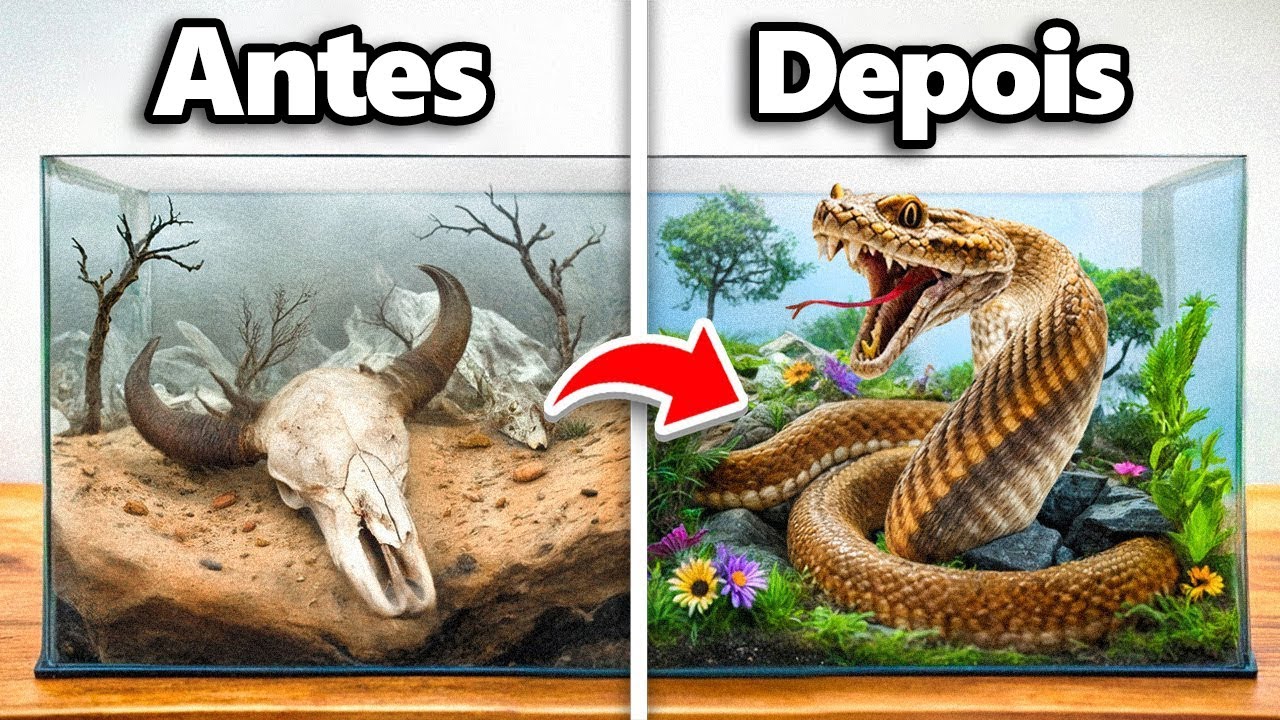 Transformei a Casa Abandonada de uma Cobra
