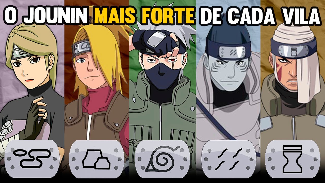 O JOUNIN MAIS PODEROSO DE CADA VILA EM NARUTO