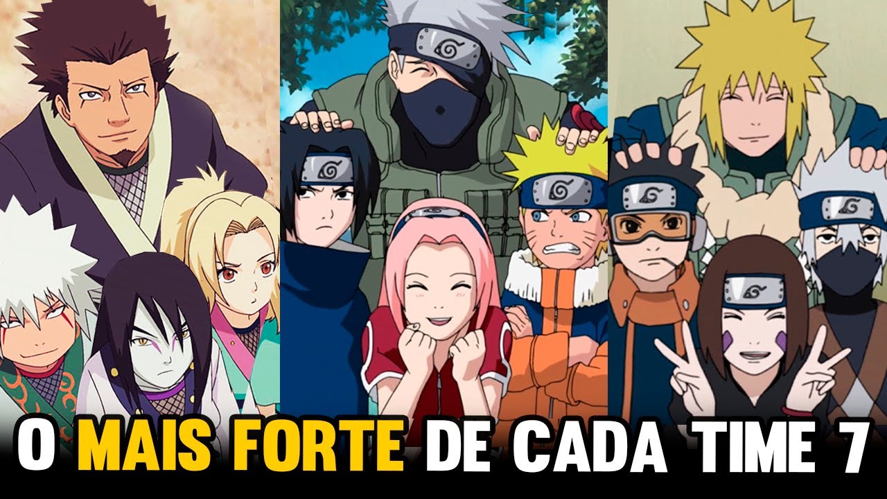 O NINJA MAIS PODEROSO DE CADA GERAÇÃO DO TIME 7