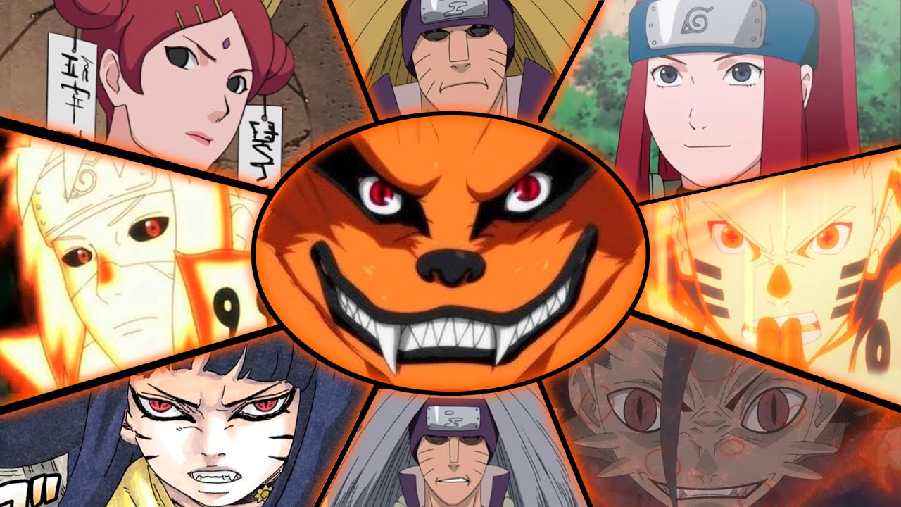 TODOS OS JINCHURIKIS DE KURAMA EM NARUTO