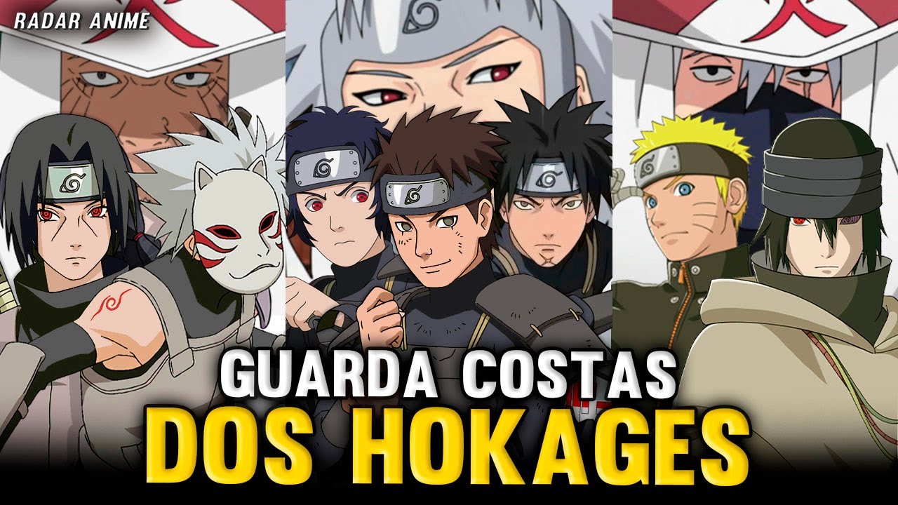 OS GUARDA-COSTAS DE CADA HOKAGE EM NARUTO