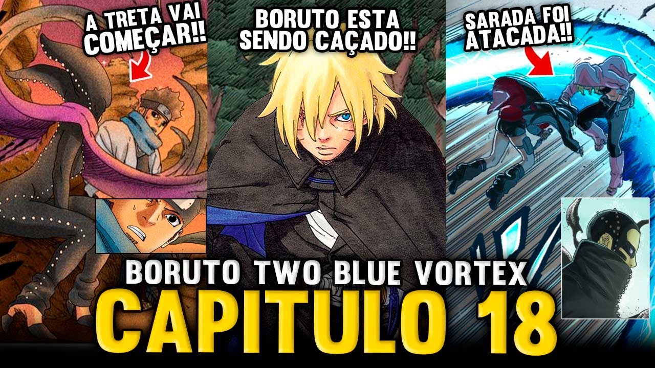 BOMBA! TIME 7 É ATACADO E BORUTO CAÇADO EM BORUTO TWO BLUE VORTEX – CAP 18