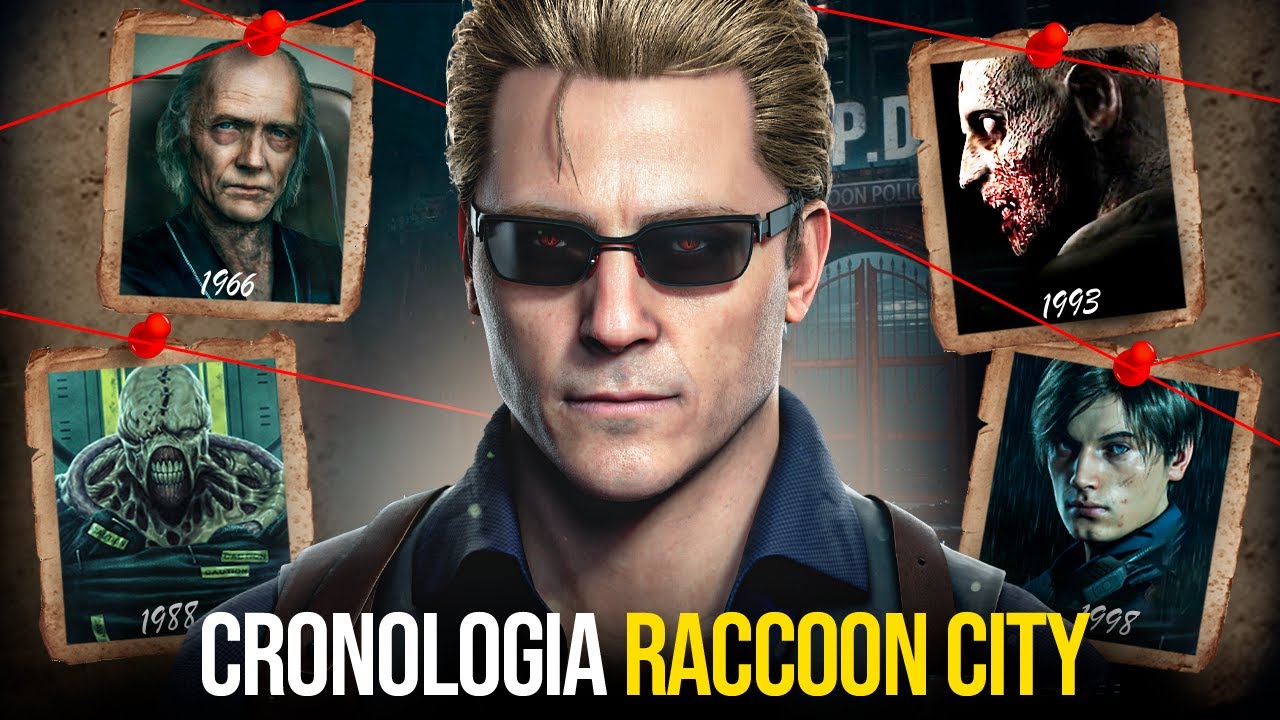 A CRONOLOGIA COMPLETA DE RACCOON CITY (1950 ATÉ 2026)  – Enredo com Spoilers