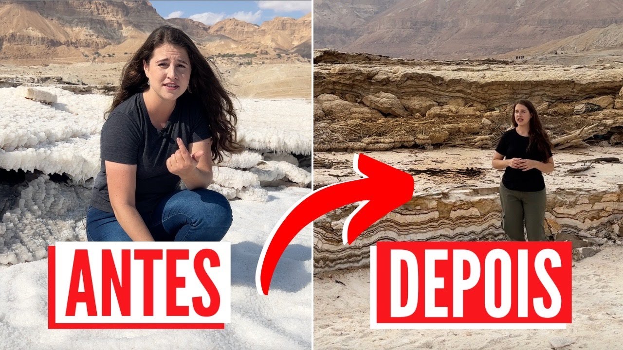 OS PEIXES SUMIRAM? O QUE ESTÁ ACONTECENDO NO MAR MORTO? Israel com Aline